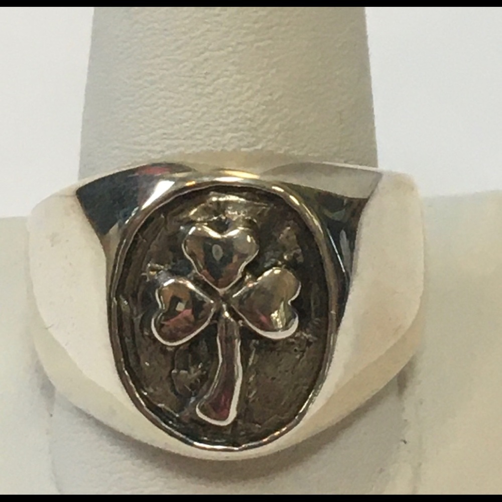 Sterling Silver Shamrock Ring